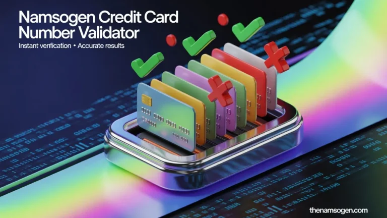 NamsoGen Credit Card Number Validator