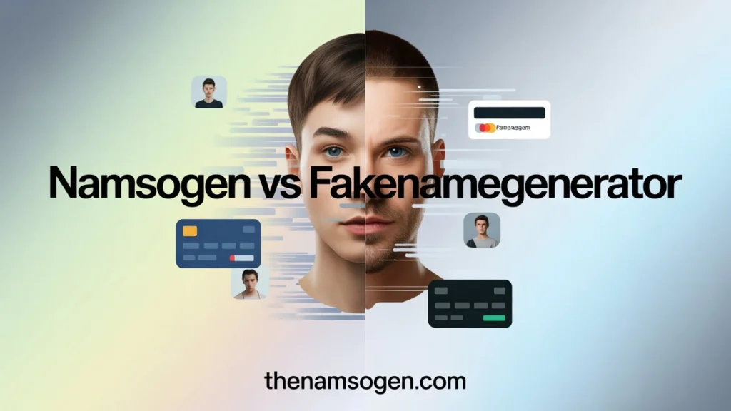 Should You Use a FakeNameGenerator Or Namsogen
