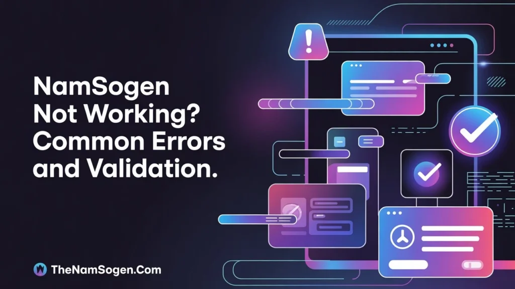 Step-by-Step Fixes for Namso gen Errors