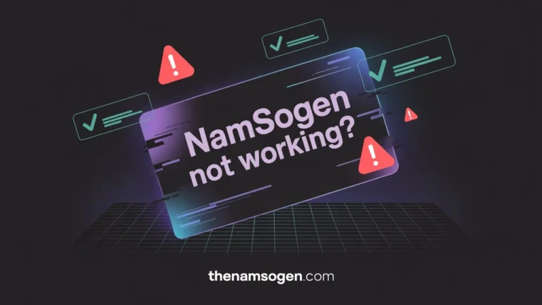Namsogen Not Working
